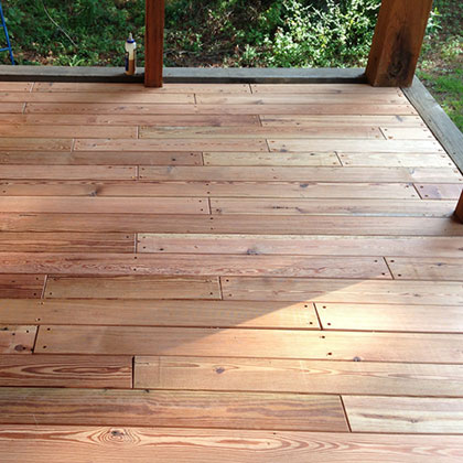 custom deck built