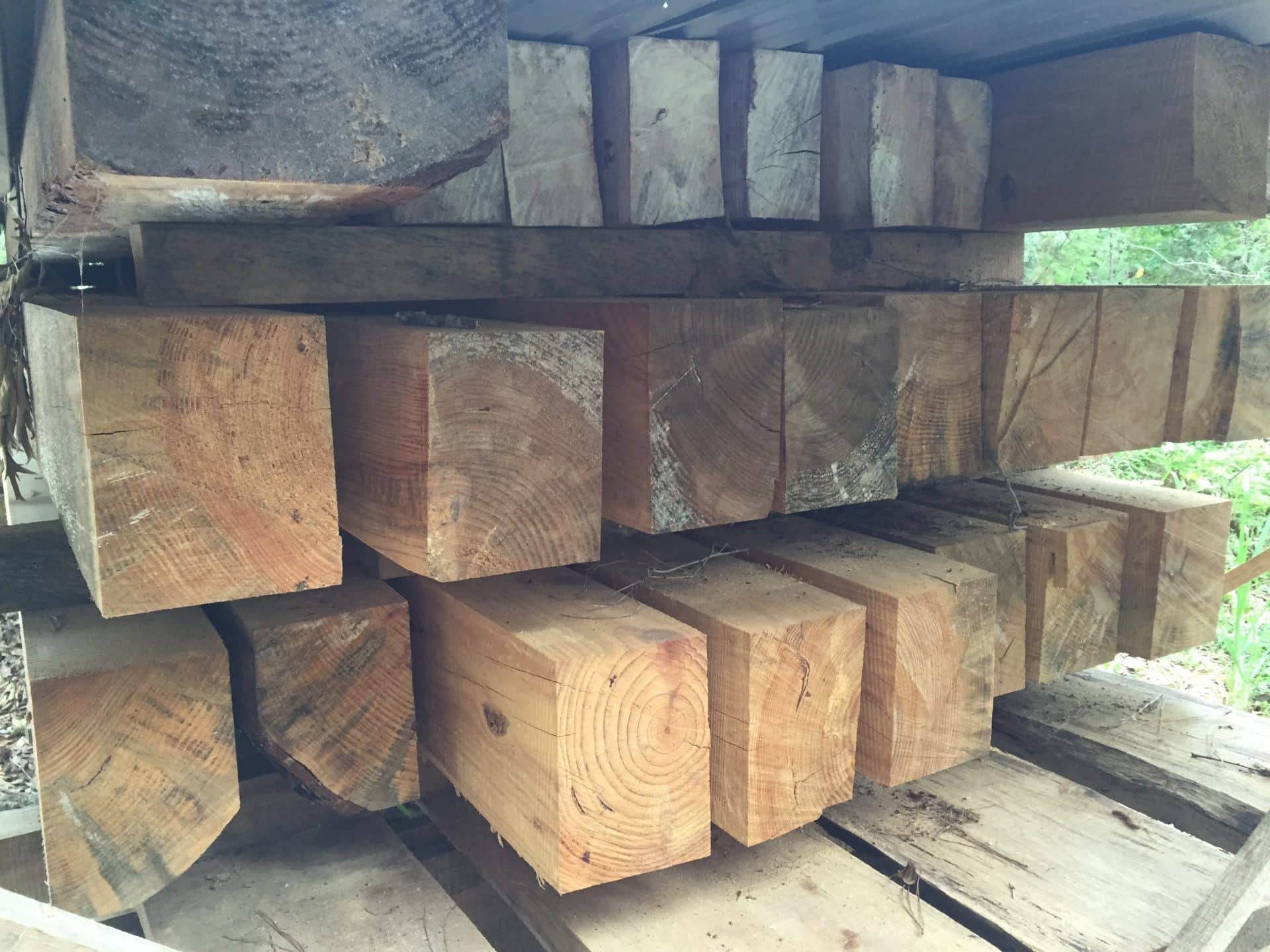 Crosscut Slabs & Lumber at Grassroots Wood Co. in Fairhope, Alabama