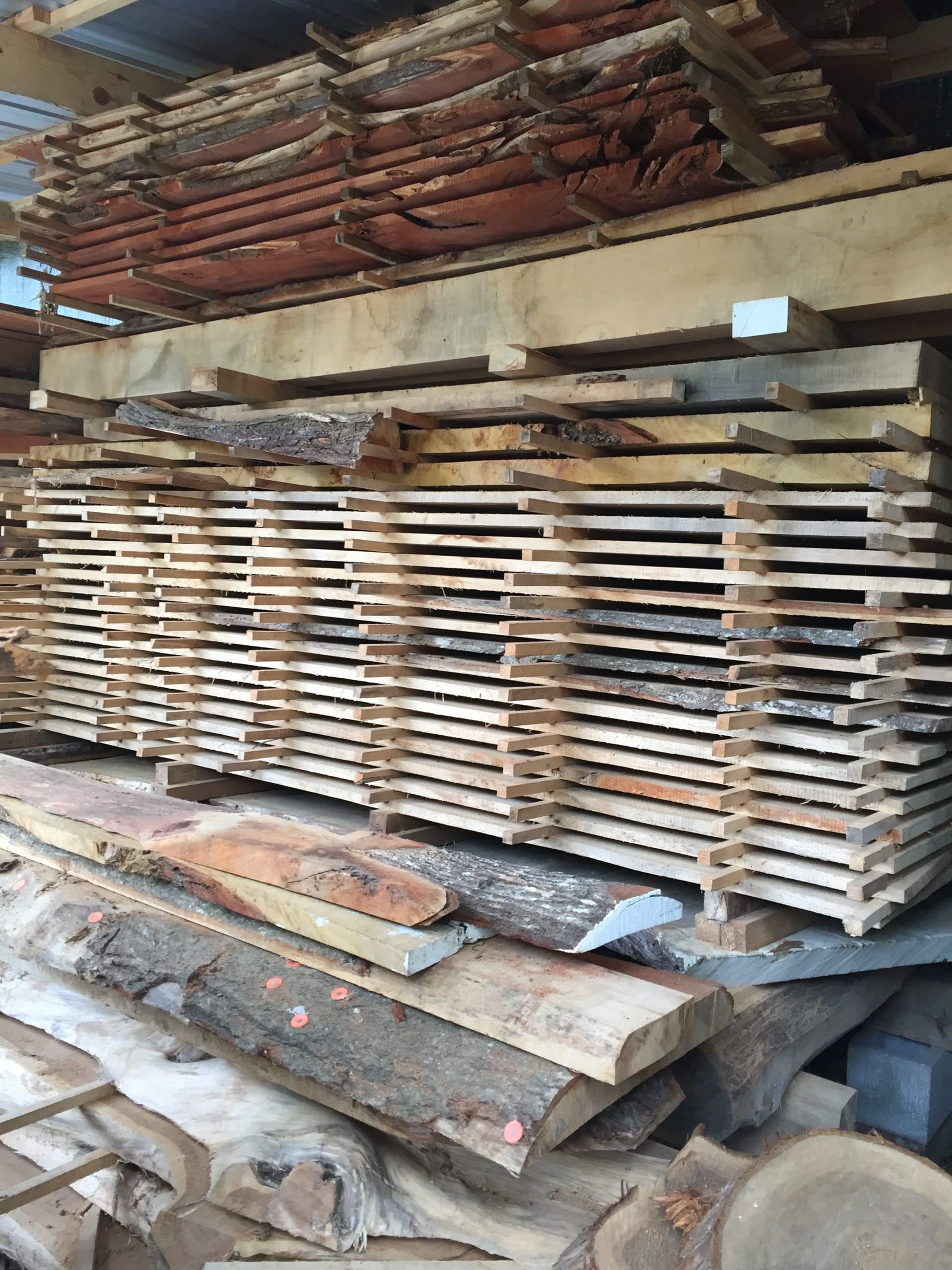 Crosscut Slabs & Lumber at Grassroots Wood Co. in Fairhope, Alabama
