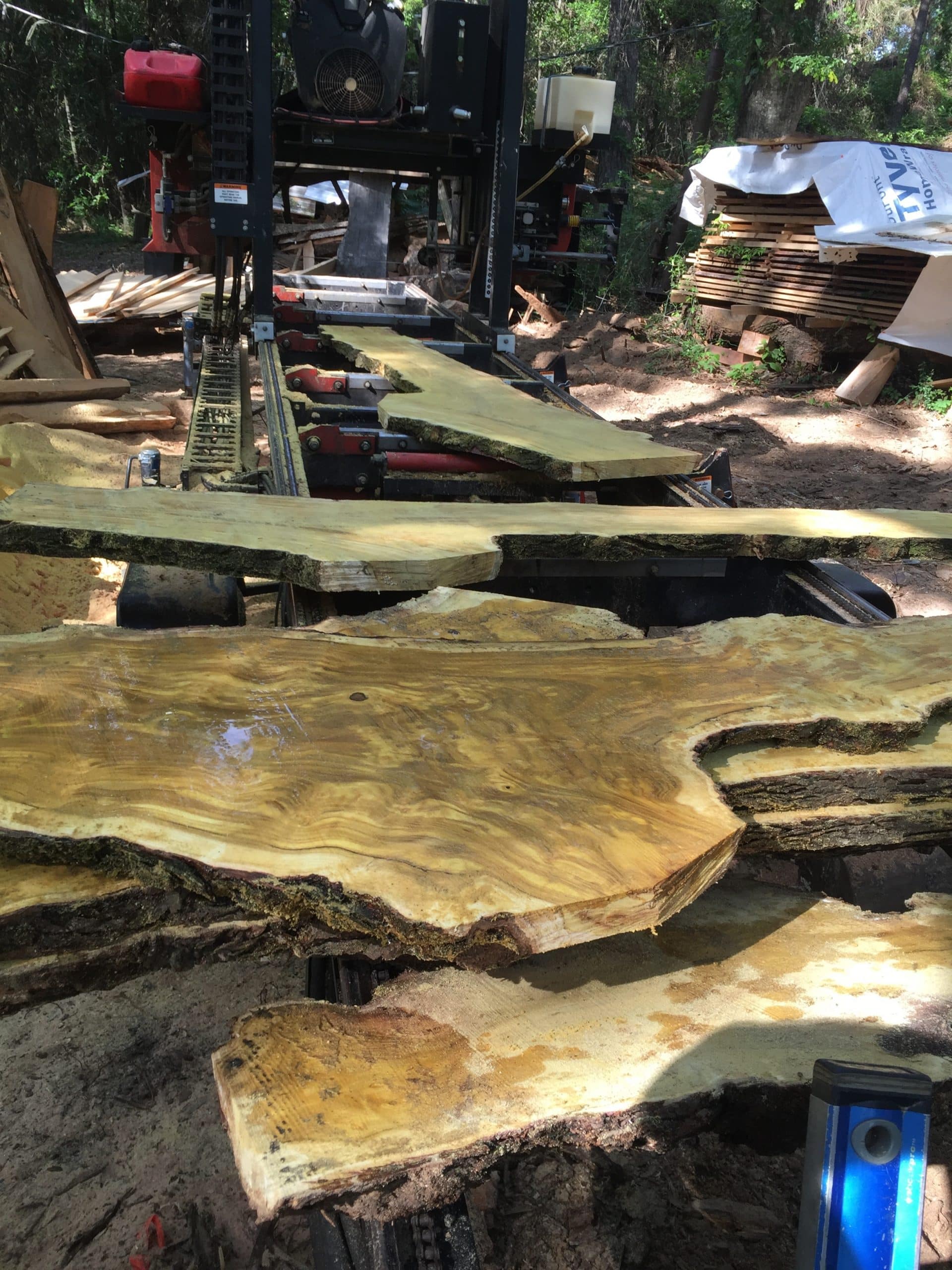 Crosscut Slabs & Lumber at Grassroots Wood Co. in Fairhope, Alabama